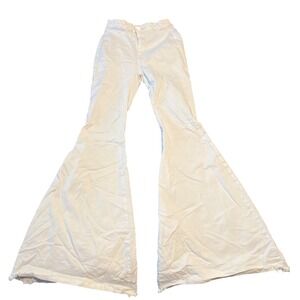 Free People White High Rise Flare Bell Bottom Jeans Size 24